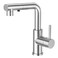 CREA Single Handle Bar Faucet with Pull Out Sprayer Chrome3 Hole Deck PlateMini Prep Faucet for KitchenBathroom and Outdoor Use