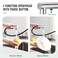 CREA Single Handle Bar Faucet with Pull Out Sprayer Chrome3 Hole Deck PlateMini Prep Faucet for KitchenBathroom and Outdoor Use