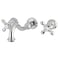 Kingston Brass KS3121AX Vintage 2Handle Wall Mount Bathroom Faucet Polished Chrome