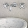 Kingston Brass KS3121AX Vintage 2Handle Wall Mount Bathroom Faucet Polished Chrome