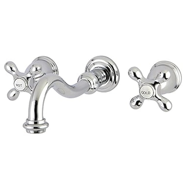 Kingston Brass KS3121AX Vintage 2Handle Wall Mount Bathroom Faucet Polished Chrome