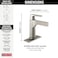 Delta Faucet 574TDST Chrome Zura Single Handle Centerset Lavatory Faucet with Touch2Oxt Technology