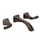Moen Voss Oil Rubbed Bronze TwoHandle Wall Mount Bathroom Faucet Trim Kit Valve Required T6906ORB