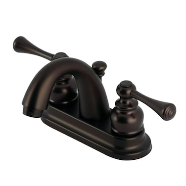 Kingston Brass GKB5615BL 4 in Centerset Bathroom Faucet Oil Rubbed Bronze