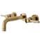 Kingston Brass KS8122DL Concord 2Handle Wall Mount Bathroom Faucet Polished Brass