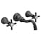 Moen TS42112BL Weymouth Cross Handle Wall Mount Bathroom Faucet Trim Valve Required Matte Black