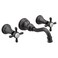 Moen TS42112BL Weymouth Cross Handle Wall Mount Bathroom Faucet Trim Valve Required Matte Black