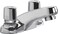 Delta Faucet 2507LFHDF Metering Two Handle Metering Faucet Chrome250 x 200 x 600 inches