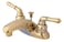 Kingston Brass KB622 4 in Centerset Bathroom Faucet Polished Brass