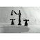 Kingston Brass KS1970AX Heritage Widespread Bathroom Faucet Matte Black8 x 756 x 744