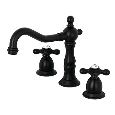 Kingston Brass KS1970AX Heritage Widespread Bathroom Faucet Matte Black8 x 756 x 744