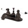 Kingston Brass KB605B Victorian Centerset Lavatory Faucet Retail PopUp 4 Oil Rubbed Bronze