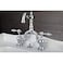 Kingston Brass KS7971TAL 4 34 in Spout Reach Bridge Lavatory Faucet with Brass Pop Up Polished Chrome
