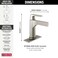 Delta Faucet 574TBLDST Handle Bathroom Faucet with Touch2Oxt Technology Single Hole Matte Black