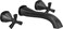 DELTA FAUCET T35766LFBLWL Lav WallMount Matte Black