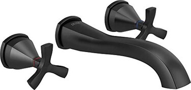 DELTA FAUCET T35766LFBLWL Lav WallMount Matte Black
