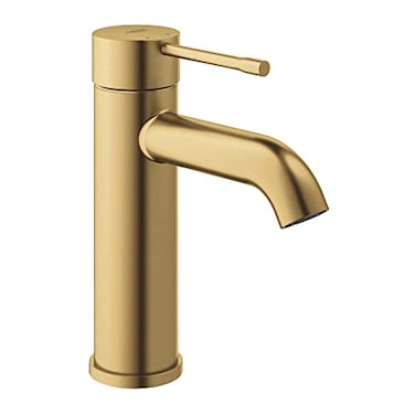 GROHE 23592GNA Essence Single Hole SingleHandle SSize Bathroom Faucet 12 GPM Brushed Cool Sunrise Brushed Gold