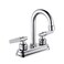 SOLVEX Centerset Bathroom Faucet4 Inch 2 Handle Bathroom Sink Faucets3 Hole Bath Faucets Brushed NickelBathroom Basin Faucet with Deck MountedSP400042