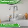 SOLVEX Centerset Bathroom Faucet4 Inch 2 Handle Bathroom Sink Faucets3 Hole Bath Faucets Brushed NickelBathroom Basin Faucet with Deck MountedSP400042