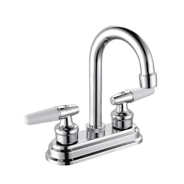SOLVEX Centerset Bathroom Faucet4 Inch 2 Handle Bathroom Sink Faucets3 Hole Bath Faucets Brushed NickelBathroom Basin Faucet with Deck MountedSP400042