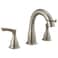 Delta Broadmoor Brushed Nickel Bathroom Faucet with Sprayer 8 Inch 3 Hole Widespread Bathroom Sink Faucet with Pull Out Sprayer PushPop Drain SpotShield Stainless 35765LFSPPD