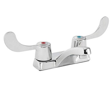 Speakman SC4074ELD Commander Centerset Faucet with 4 Wrist Blade Handles Chrome