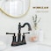 WINKEAR Roman Bathroom Sink Faucet Deck Mount or Wall Mount Installation Popup Drain Assembly with Overflow Deck Plate and Water Supply Lines Included 2 Hole Deck Mount ORB