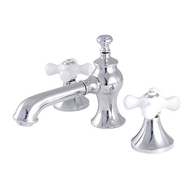 Kingston Brass KC7061PX Vintage 8 Widespread Bathroom Faucet Polished Chrome
