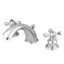 Kingston Brass KB971X Victorian Widespread Lavatory Faucet with Cross Handle Polished Chrome 8Inch Adjustable Center