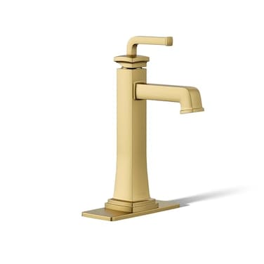 KOHLER 264304N2MB K264304N2MB Riff Tall SingleHandle Bathroom Sink Faucet 5 gpm Vibrant Brushed Moderne Brass