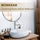 WINKEAR Vessel Sink Faucet Chrome Bathroom Tall Faucet Single Hole DeckMount Pop up Drain Assembly Without Overflow Water Supply Lines Included