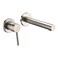 sumerain Single Handle LeftHanded Wall Mount Bathroom Faucet Brushed Nickel Lavatory Basin Faucet