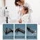 Aolemi Bathroom Faucet Single Handle 1 Hole Deck Mount Lavatory Vanity RV Sink Mixer Basin Tap with Cover Plate and Pop Up Drain Assembly Matte Black Waterfall Spout