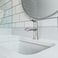 Moen LISO Spot Resist Brushed Nickel OneHandle Bathroom Faucet One Hole Bathroom Sink Faucet with Optional Deck Plate and Push Down Drain 84540SRN