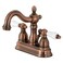 Kingston Brass KB160PLAC Heritage 4 in Centerset Bathroom Faucet Antique Copper