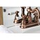 Kingston Brass KB160PLAC Heritage 4 in Centerset Bathroom Faucet Antique Copper