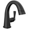 Delta Faucet Stryke Pull Down Bathroom Faucet Bathroom Pull Out Faucet Black Single Hole Bathroom Faucet with Pull Down Sprayer Bathroom Sink Faucet with Magnetic Docking Matte Black 577BLPDDST