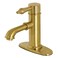 Kingston Brass KS7417AL Paris SingleHandle Bathroom Faucet Brushed Brass