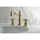 Kingston Brass KS1977BX 8 in Widespread Bathroom Faucet Brushed Brass