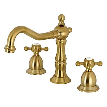 Kingston Brass KS1977BX 8 in Widespread Bathroom Faucet Brushed Brass