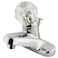 Kingston Brass KB521 Americana 4Inch Centerset Single Acrylic Handle Lavatory Faucet with Plastic PopUp Polished Chrome