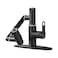 CHOMLEY CHOMELY Single Hole Rotatable Bathroom Faucet with Temperature Display in Fahrenheit BatteriesFree 3 Water Modes 360 Degree Rotating Sink Faucet Matte Black