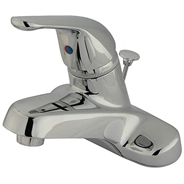 Kingston Brass KB541B SingleHandle 4 in Centerset Bathroom Faucet Polished Chrome