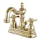 Kingston Brass KS1602BEX 4 in Centerset Bathroom Faucet Polished Brass
