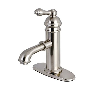 Kingston Brass KS7418ACL American Classic SingleHandle Bathroom Faucet Brushed Nickel