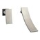 sumerain Brushed Nickel Waterfall Bathroom Faucet Wall Mount Lavatory Faucet LeftHanded Design