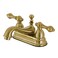 Kingston Brass KS3607AL Restoration 4 Centerset Bathroom Faucet Brushed Brass638 x 45 x 306