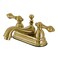 Kingston Brass KS3607AL Restoration 4 Centerset Bathroom Faucet Brushed Brass638 x 45 x 306