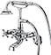 Sumerain Clawfoot Tub Faucet Brushed Nickel Bathtub Faucet with Shower
