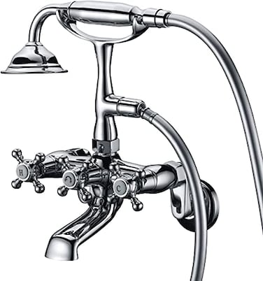 Sumerain Clawfoot Tub Faucet Brushed Nickel Bathtub Faucet with Shower